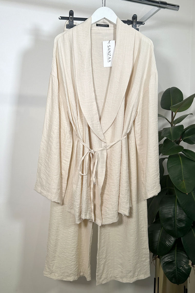 LEILA TWO PIECE COORD IVORY