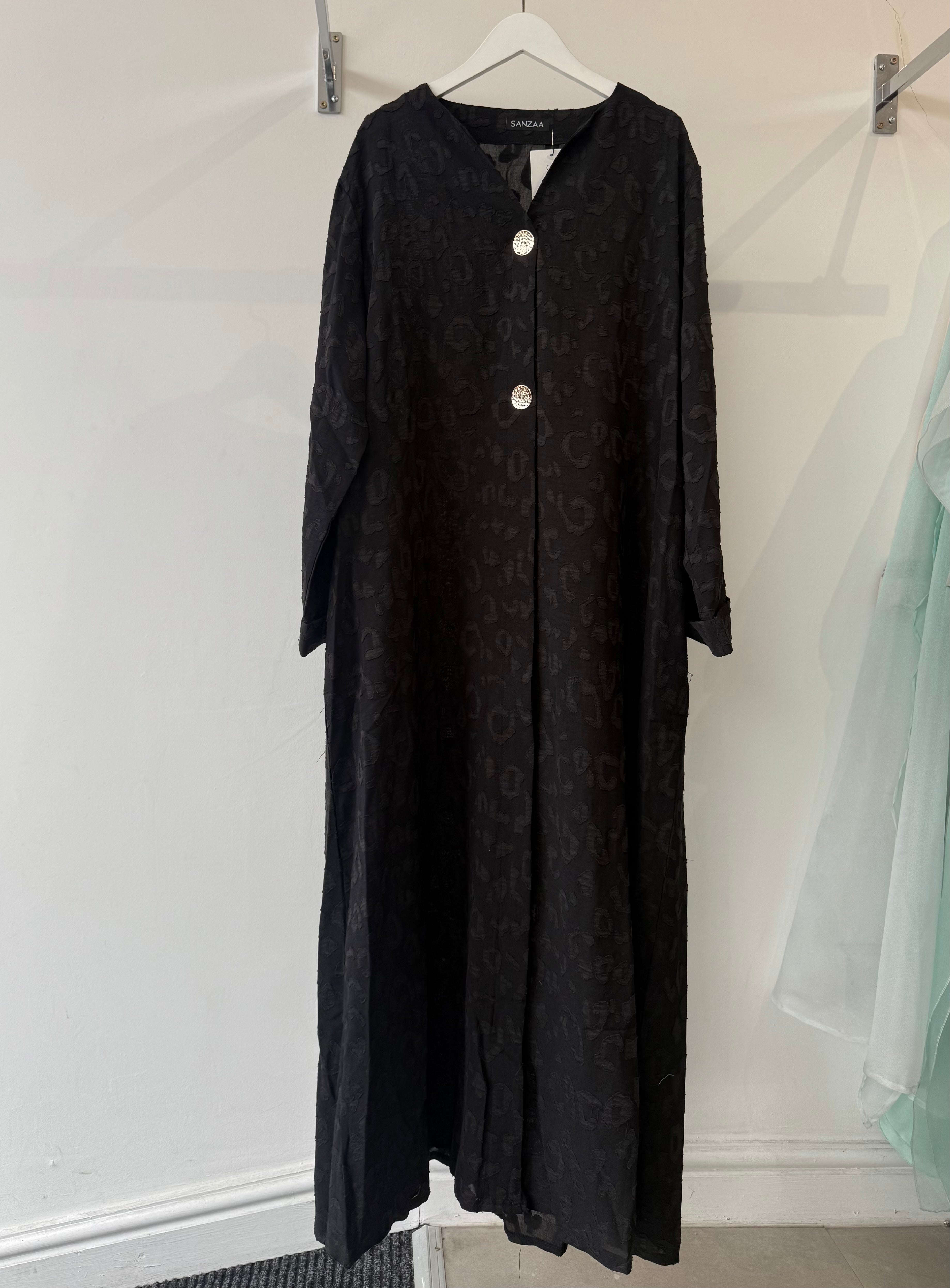 HANI GOLD BUTTON MAXI BLACK