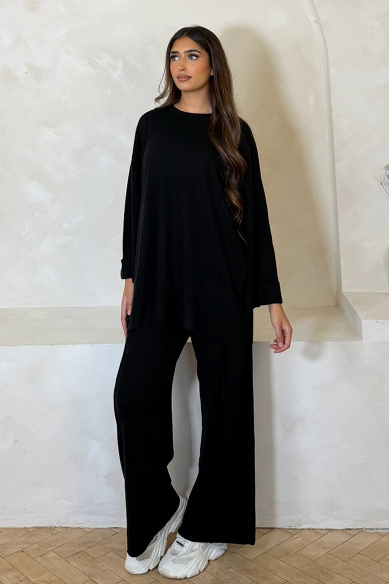 GISELLE COORD SET BLACK
