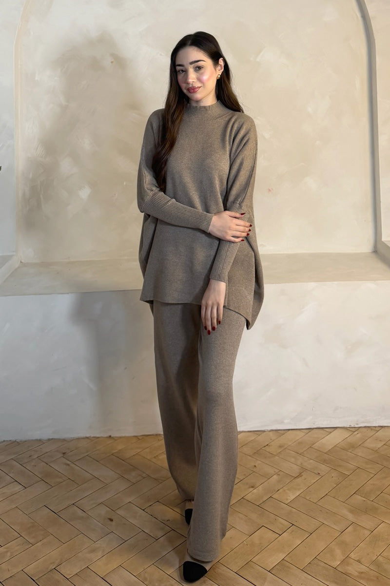 FREYA PONCHO COORD TAUPE