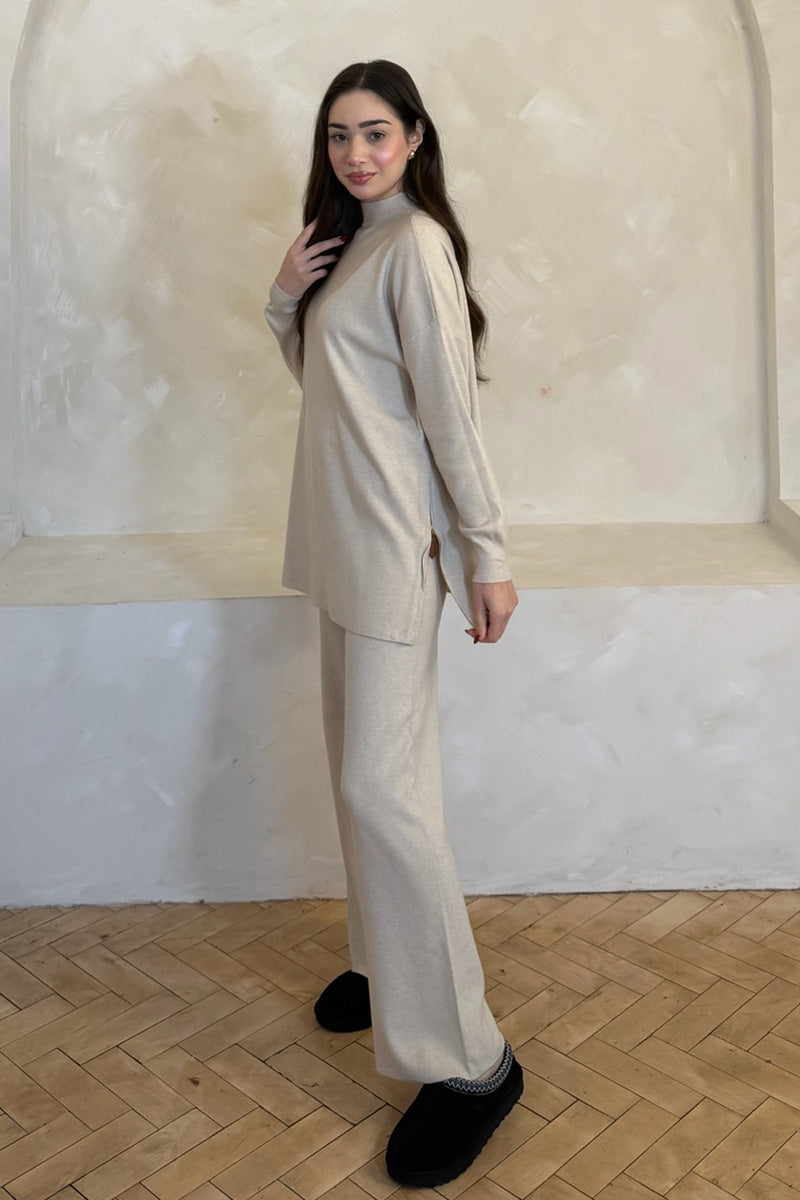 AMELLE COORD SET BEIGE