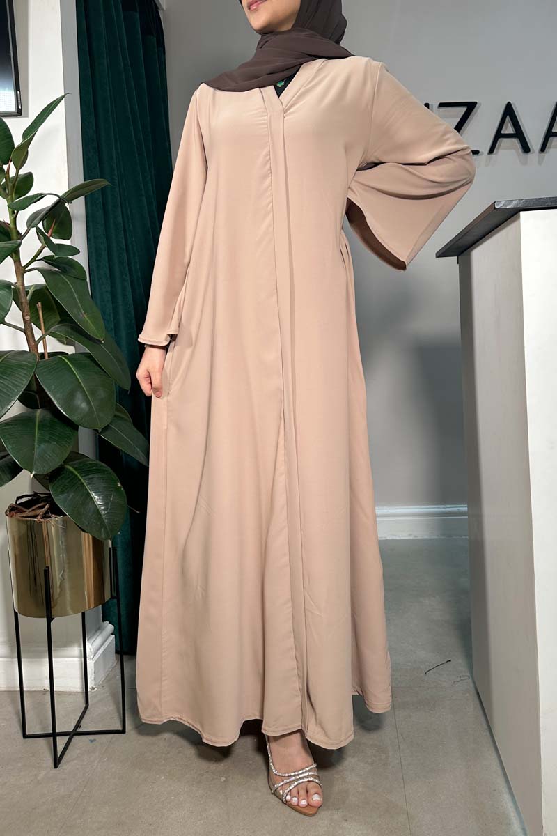 CLASSIC FLARE ABAYA BEIGE