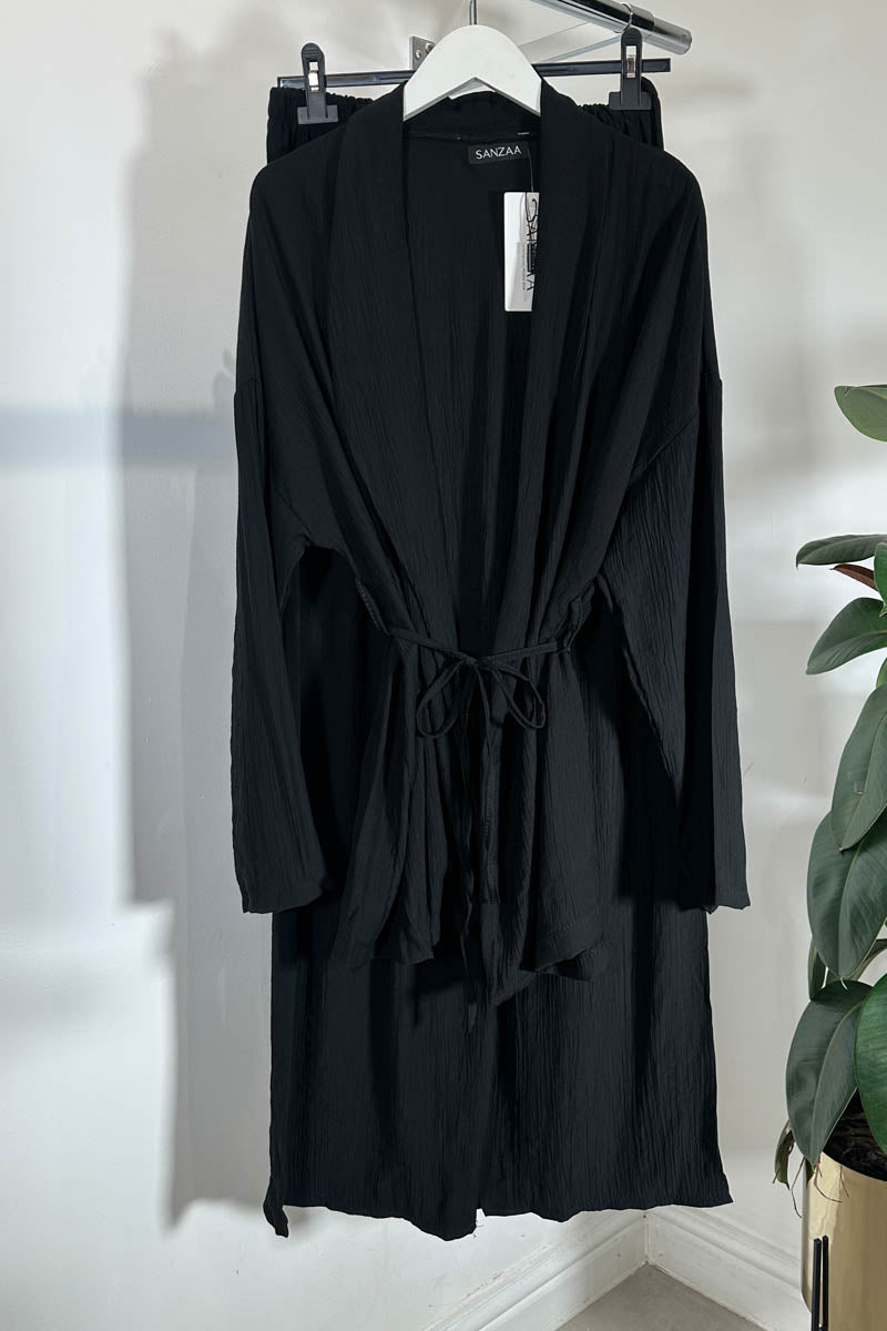 LEILA TWO PIECE COORD BLACK