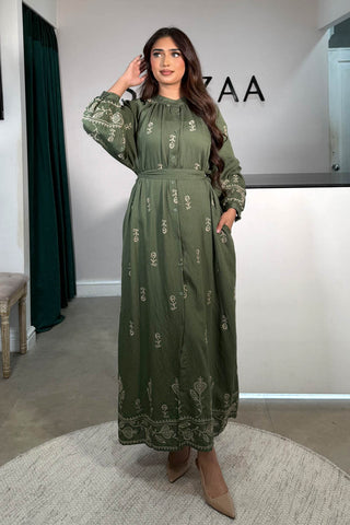 MARBLE KAFTAN GREEN