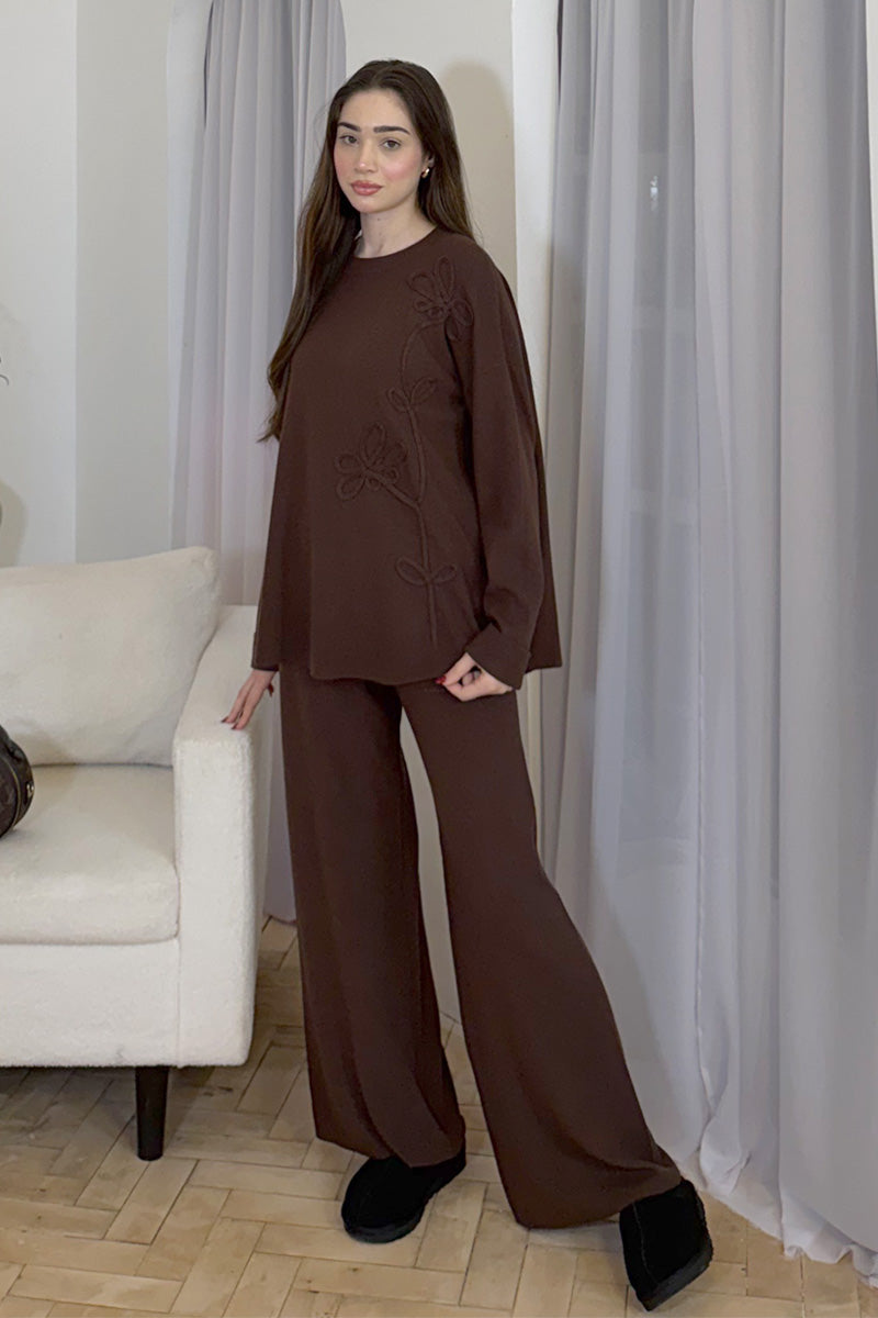 ELODIE COORD SET BROWN