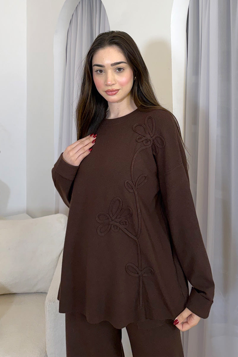 ELODIE COORD SET BROWN