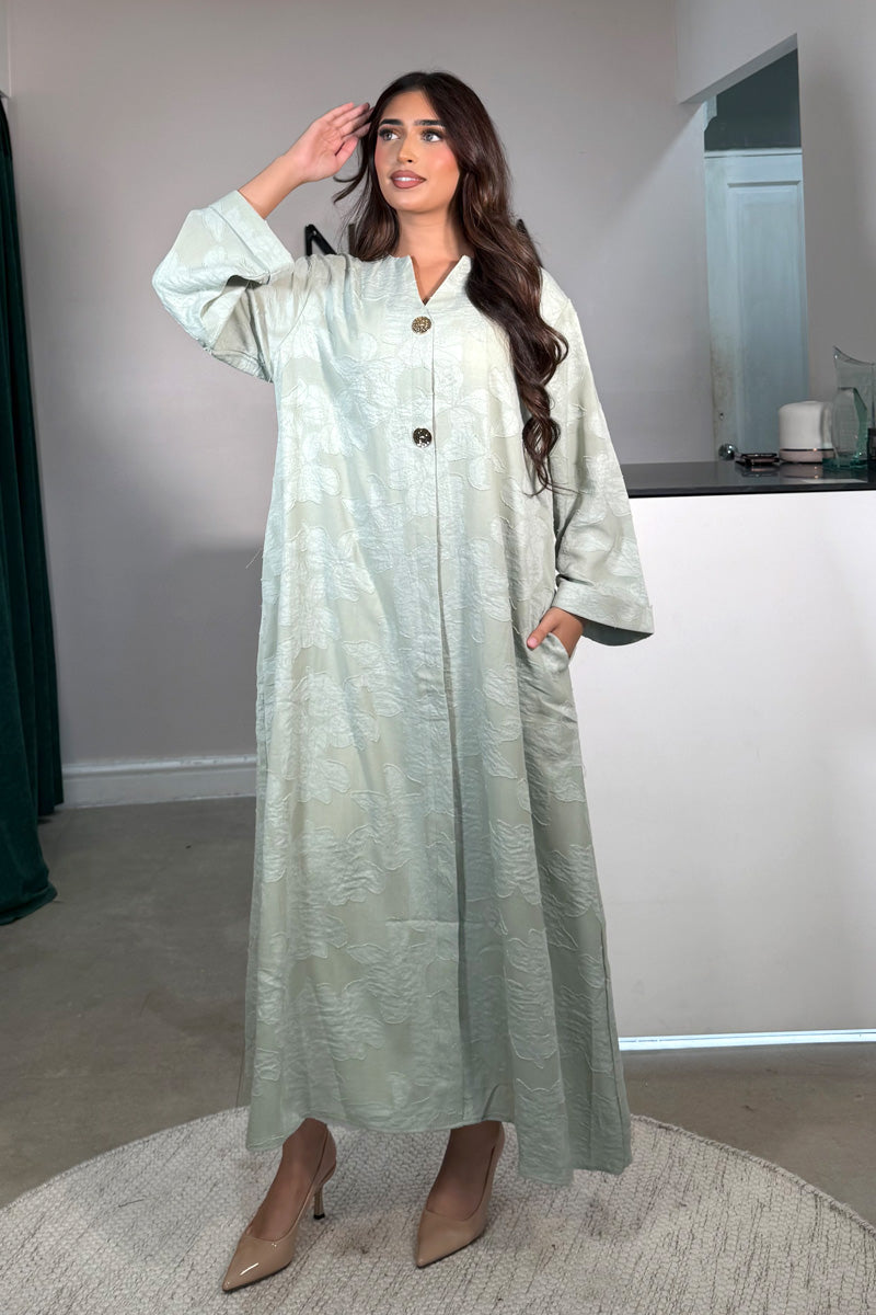 HANI GOLD BUTTON MAXI MINT
