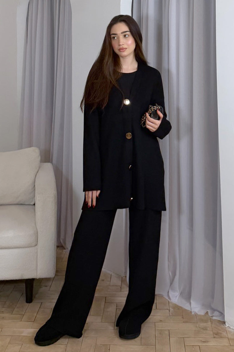 ROWENA COORD SET BLACK