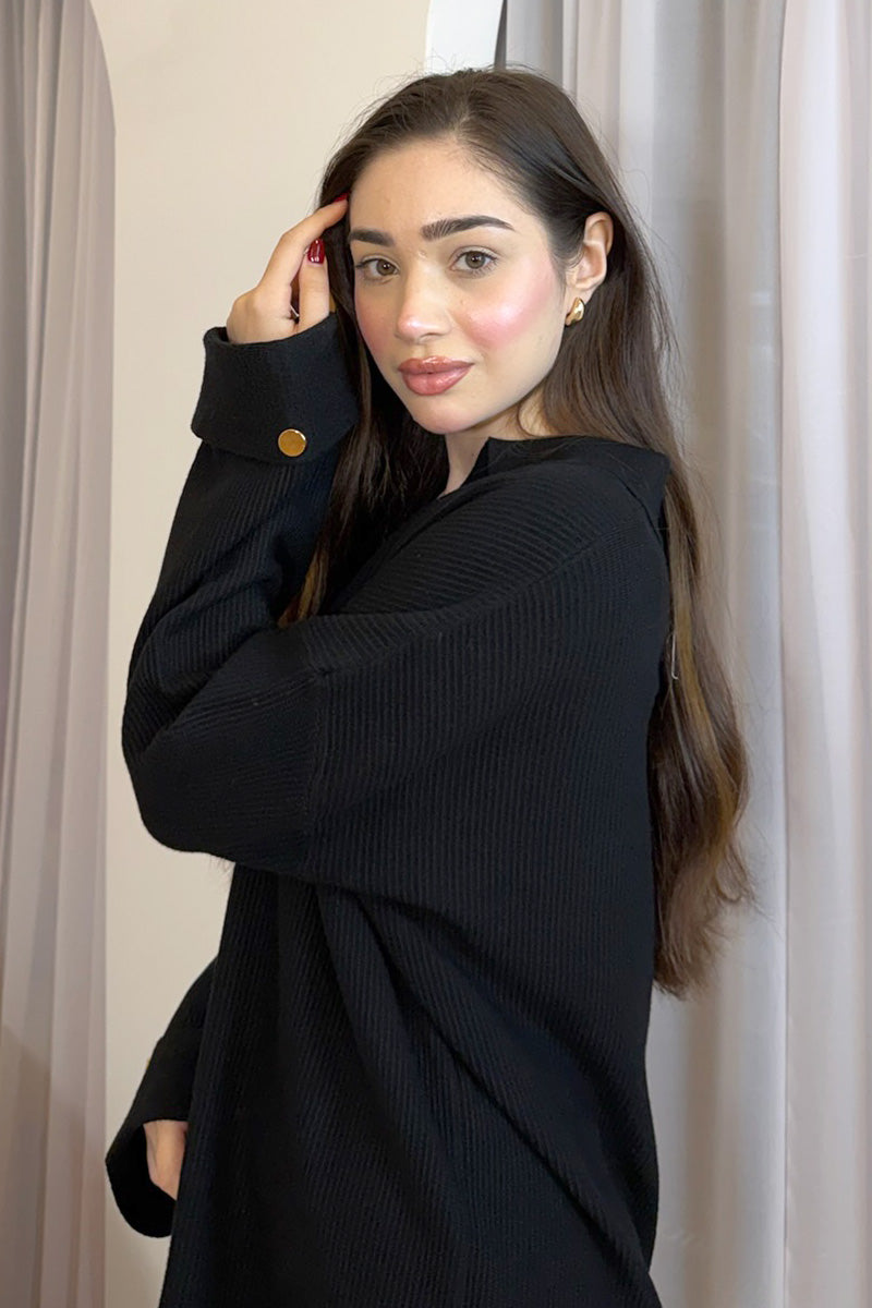 ELVA SHIRT COORD BLACK