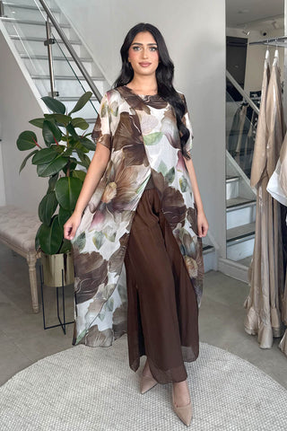 MIRA ABSTRACT COORD SET KHAKI