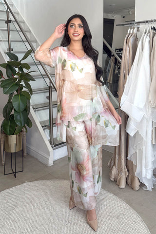 MIRA ABSTRACT COORD SET KHAKI