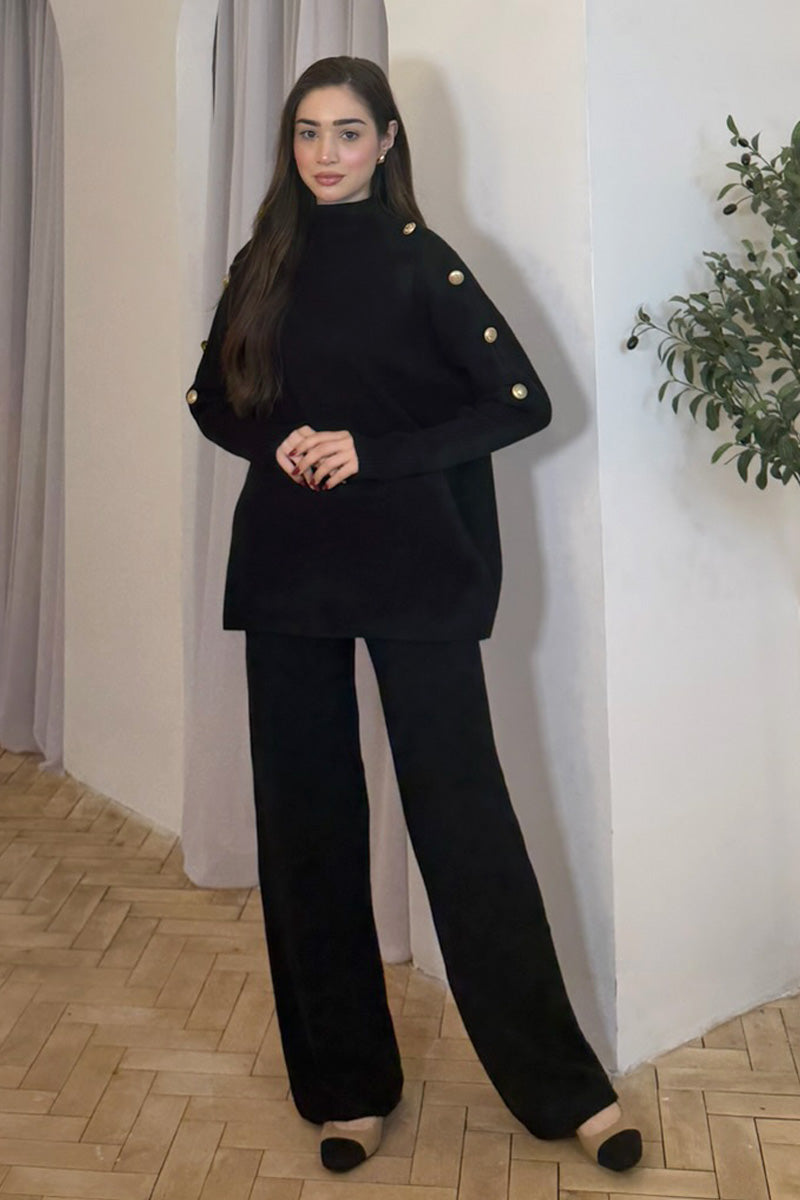 GIANNA COORD SET BLACK