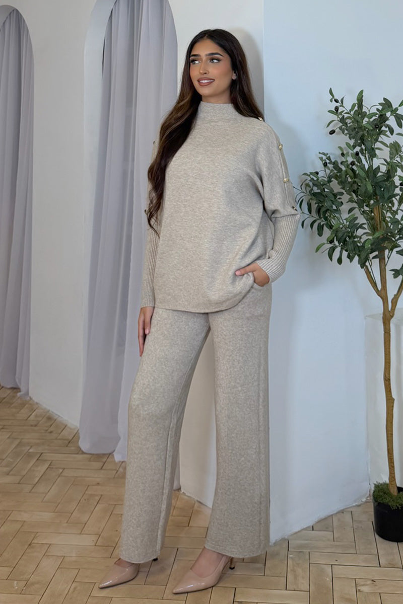 GIANNA COORD SET TAUPE