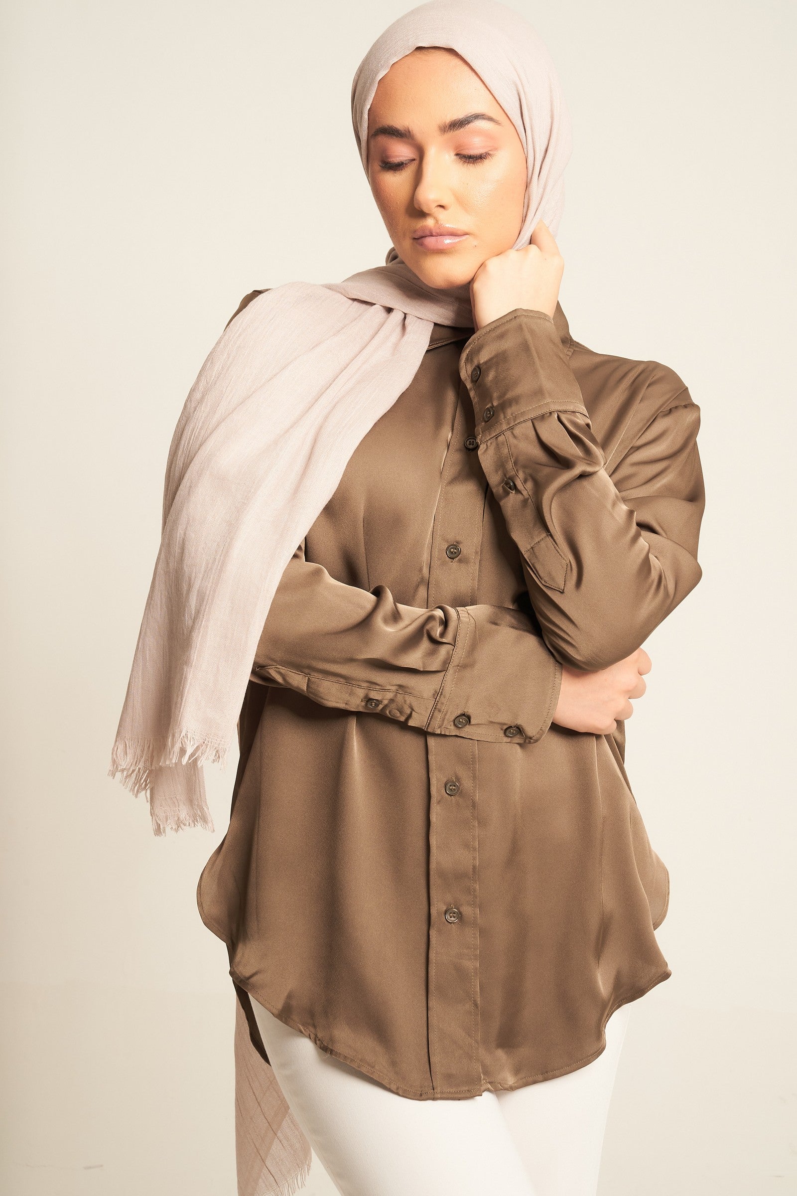 Swiss Coffee | Luxury Cotton Modal Hijab