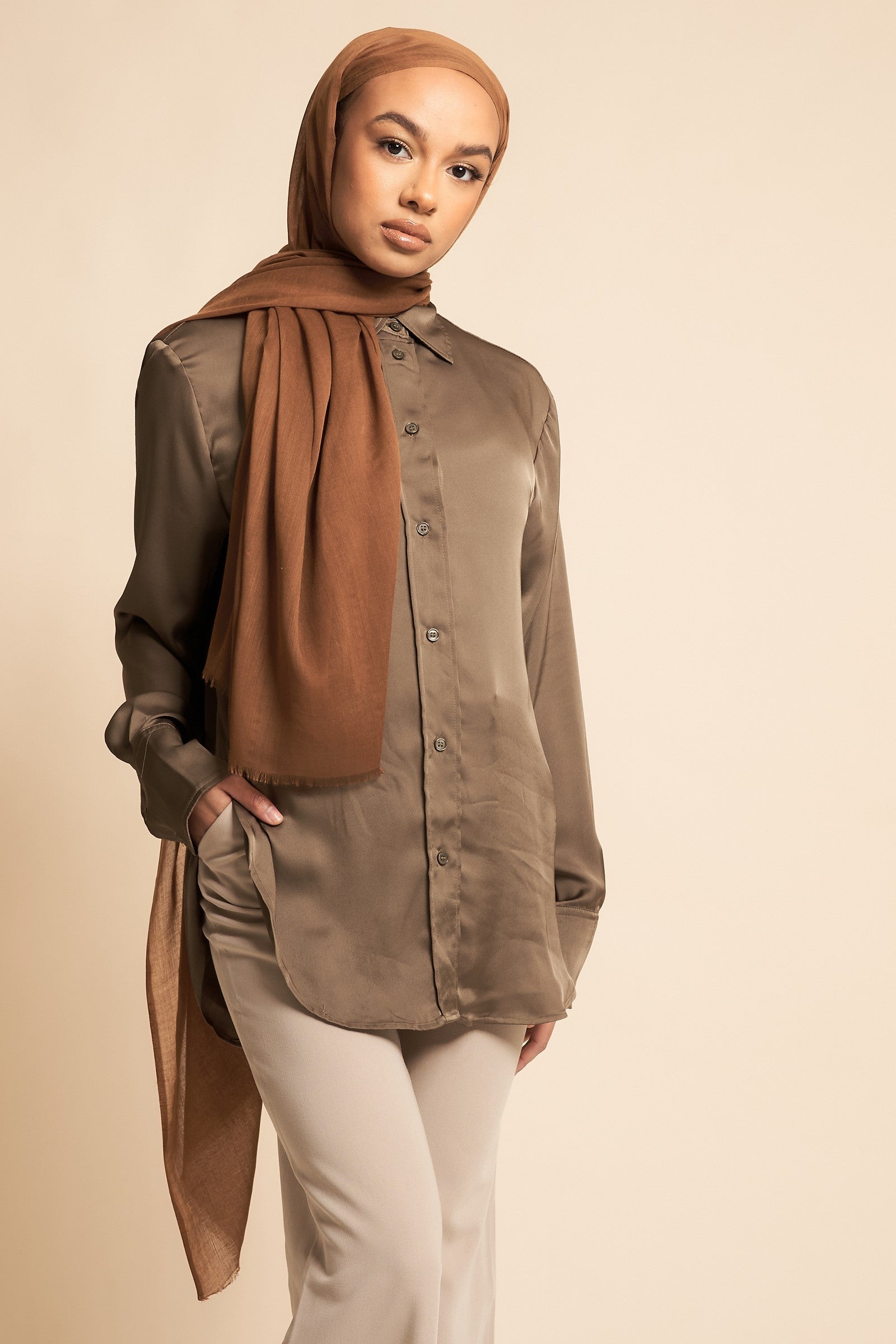 Pony Brown | Premium  Soft Touch Hijab