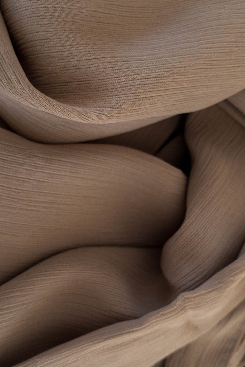 Light Mocha- Crinkle Chiffon Hijab