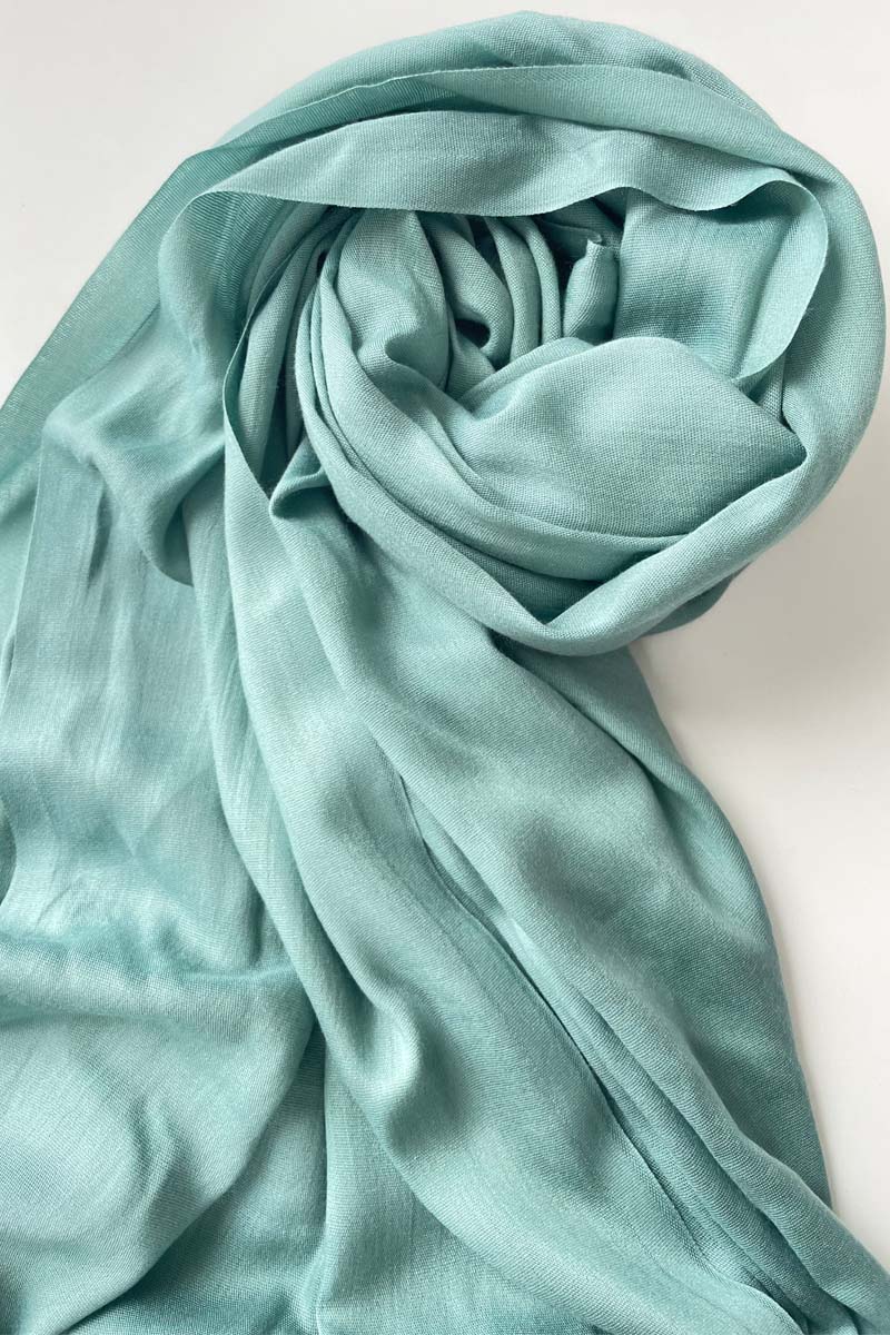 Mint Green Polished Cotton