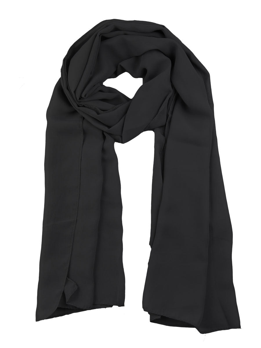 Black- Chiffon Hijab