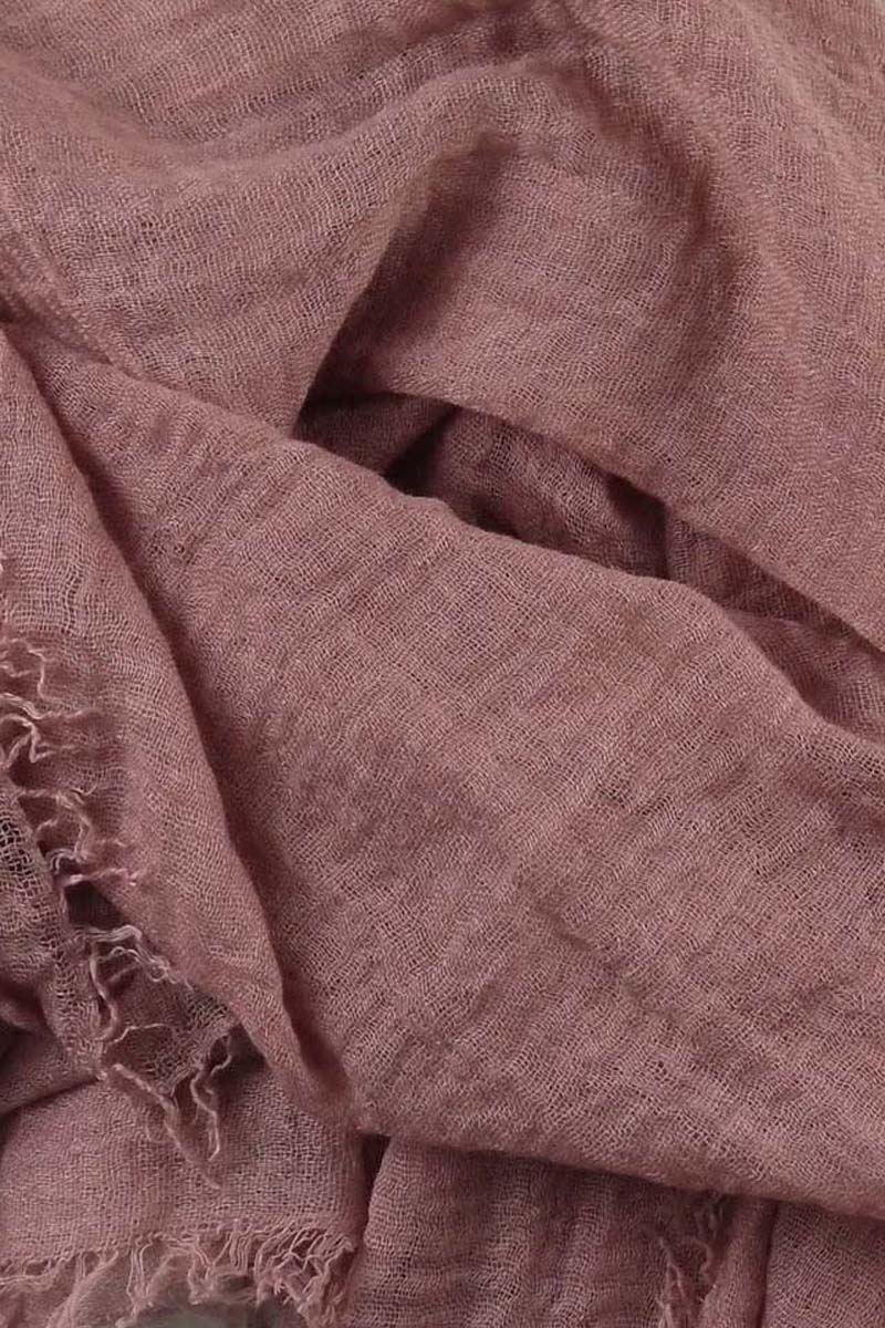 Dusky Pink Cotton Crinkle Hijab
