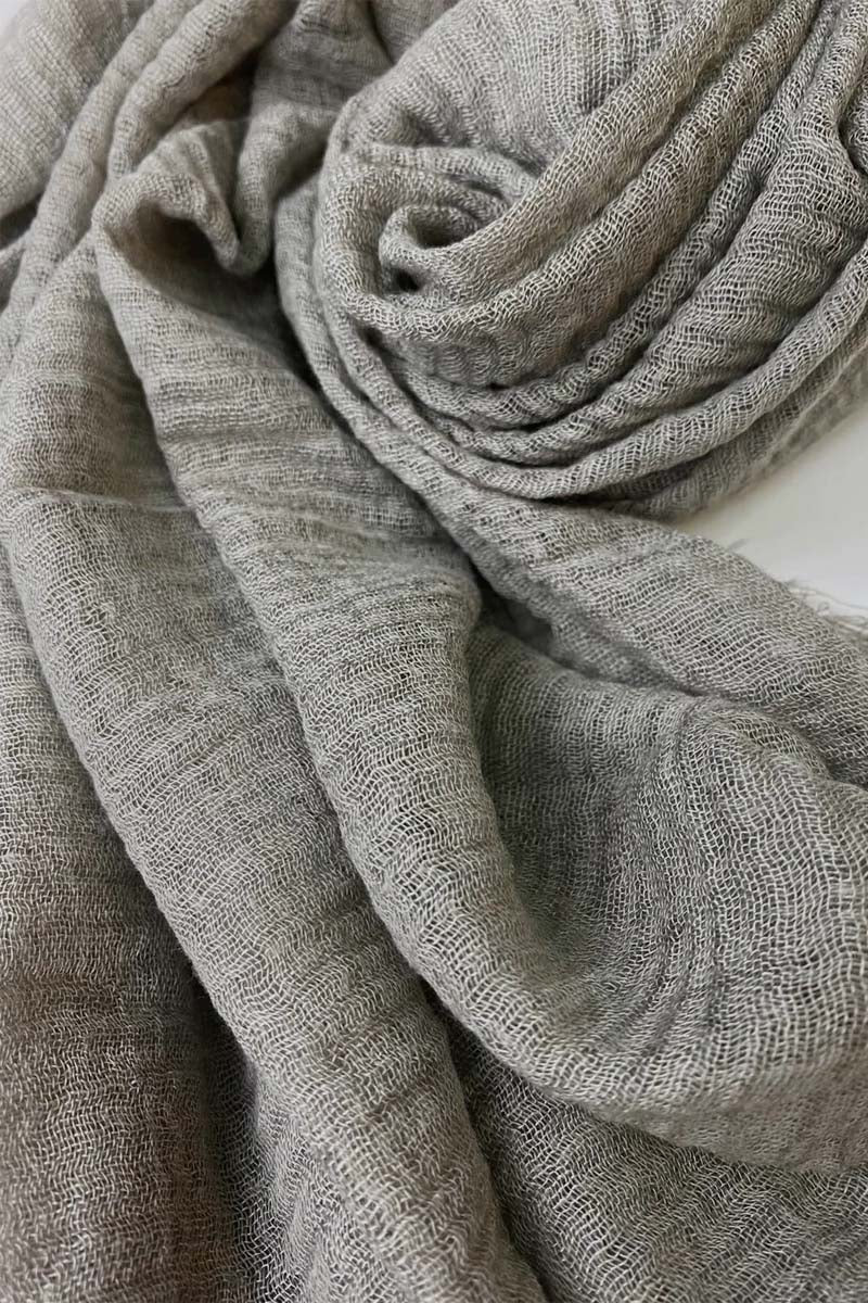 Silver Fox Cotton Crinkle Hijab