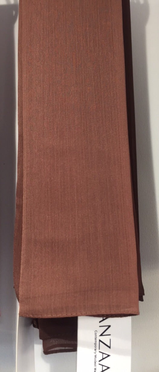 Brick- Lightweight Crinkle Chiffon
