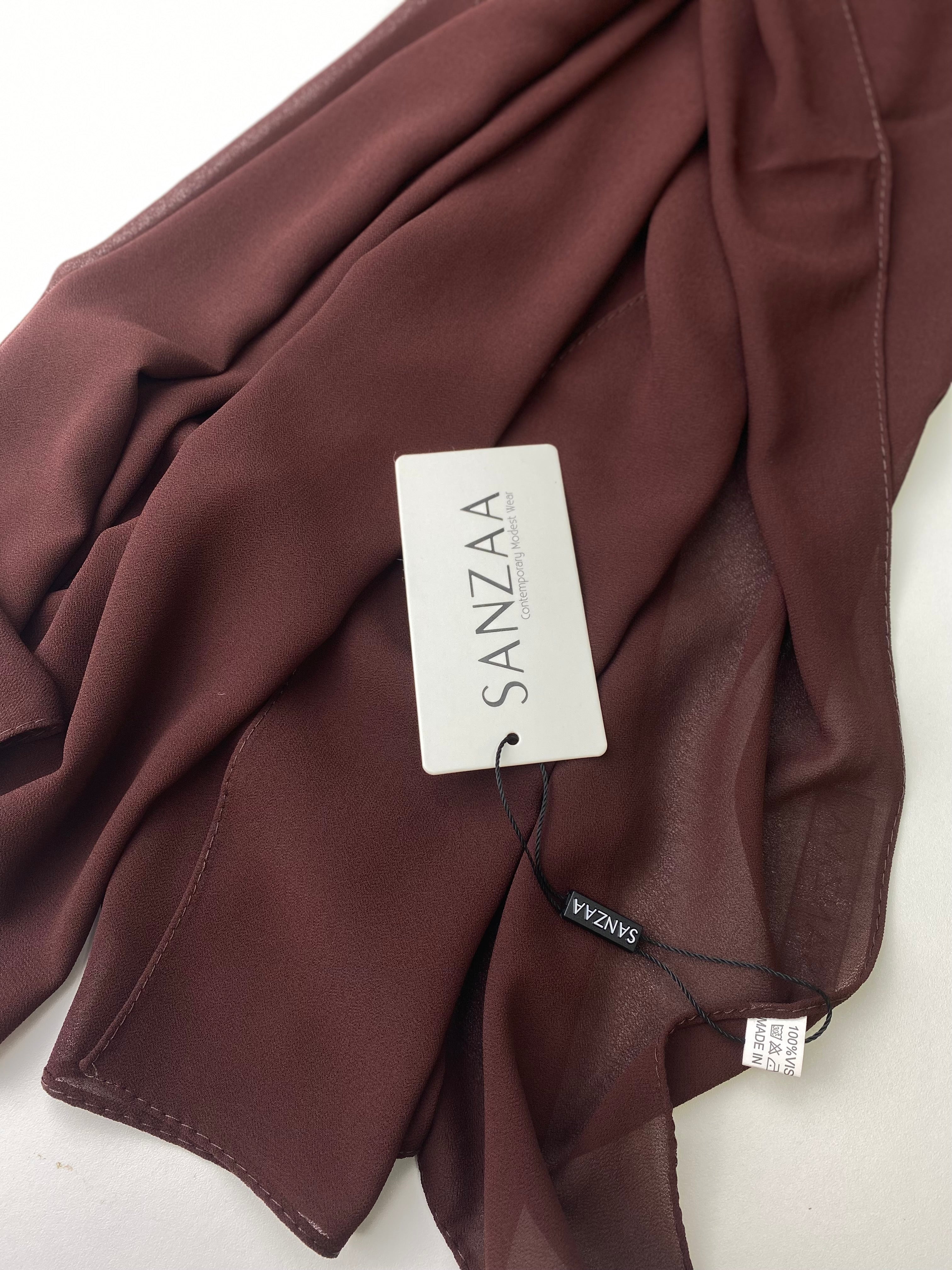 Mahogany Brown- Chiffon Hijab