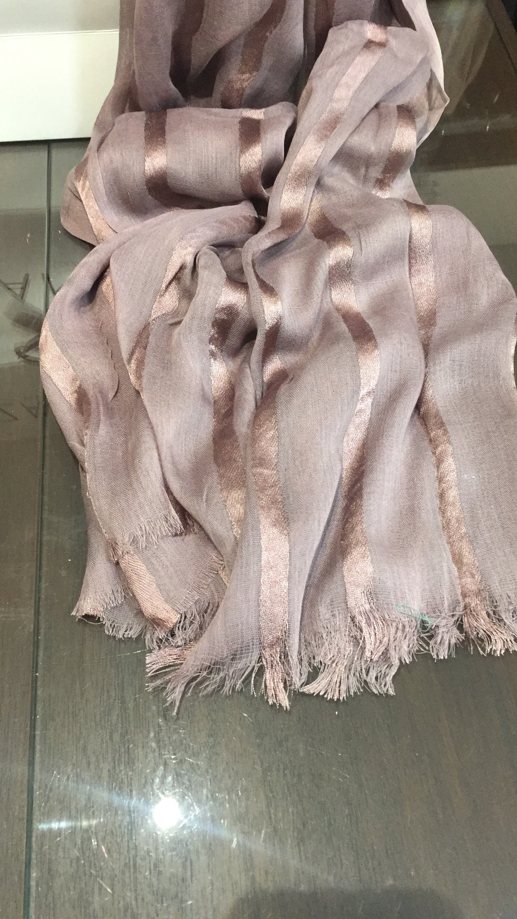 Soft mink with stripe detail