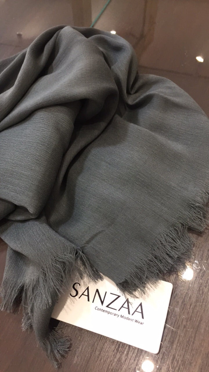 Steel Grey | Deluxe Crinkle Hijab