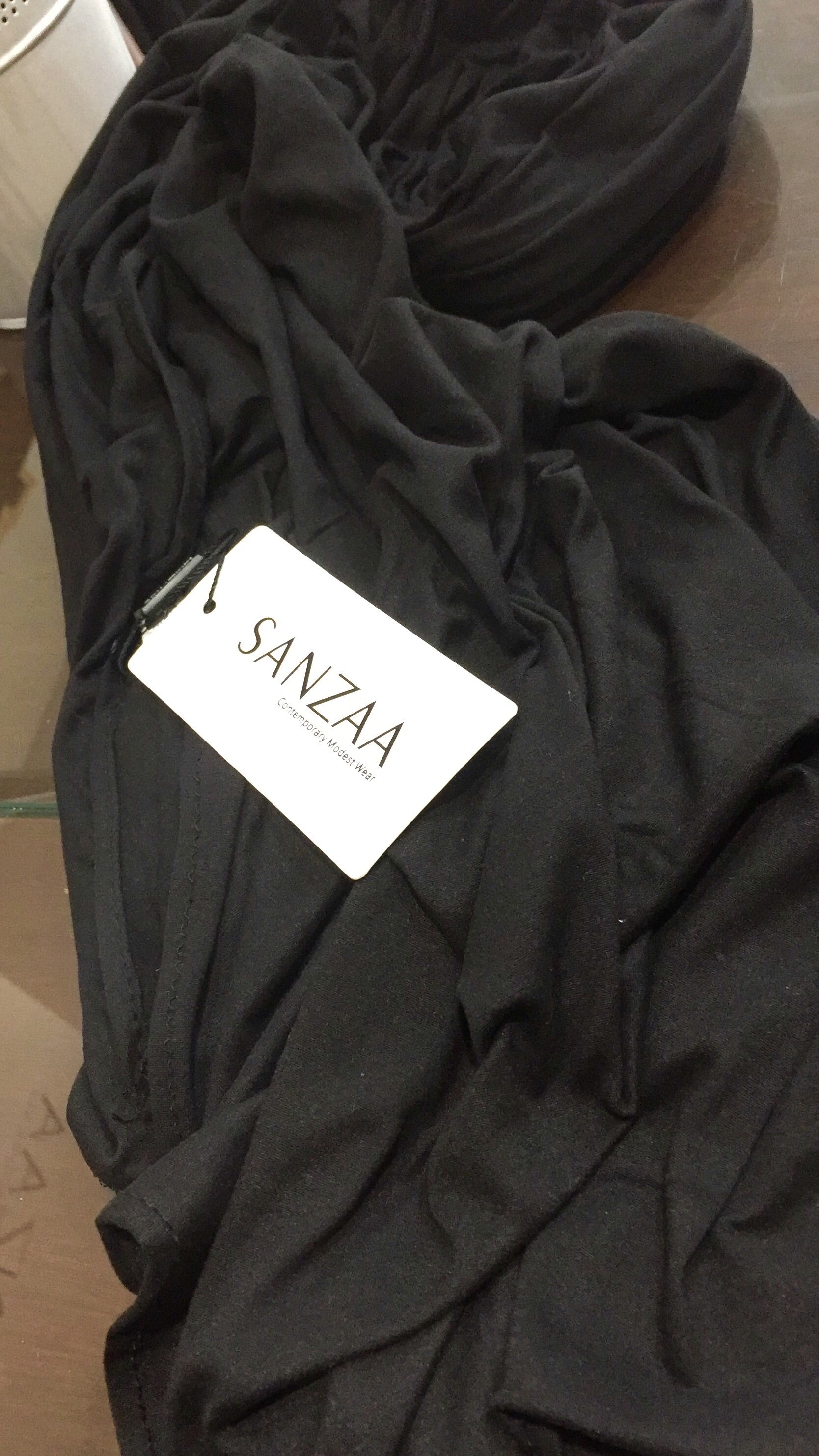 Premium Black Maxi Jersey Hijab