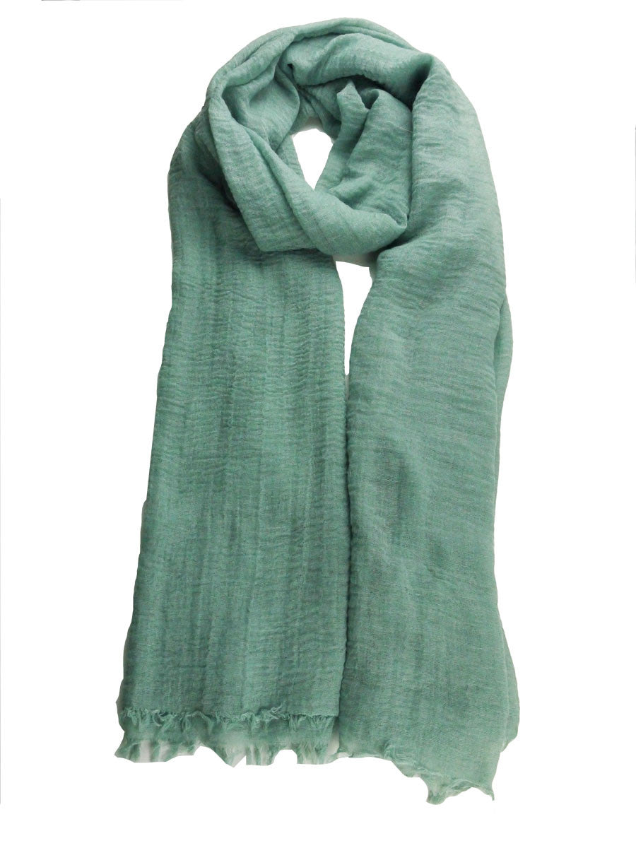 Mint Cotton Crinkle Hijab
