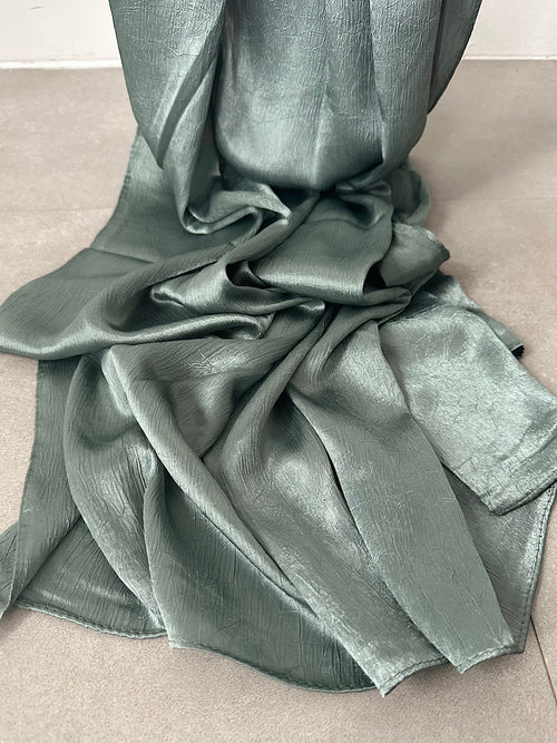 Mint  | crushed silk hijab