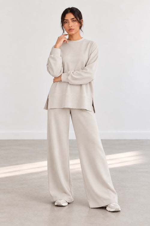 SOFT MODAL ROUND-NECK CO-ORD
