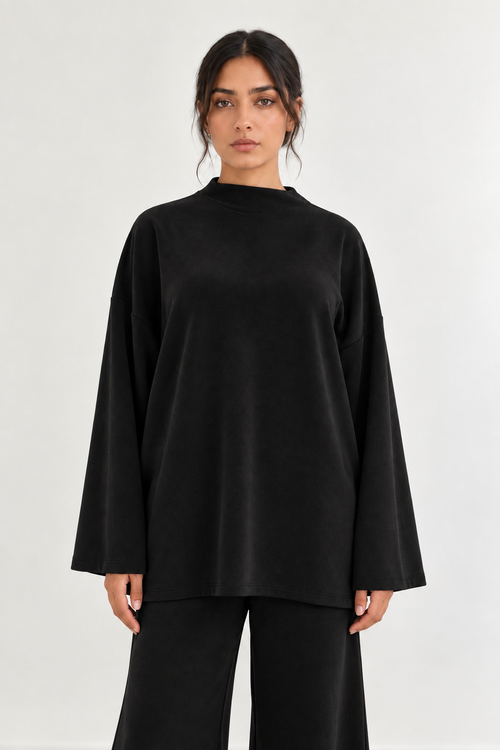 SOFT MODAL HIGH-NECK COORD