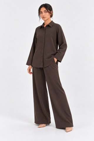 AMELIA LINEN BLEND TROUSERS