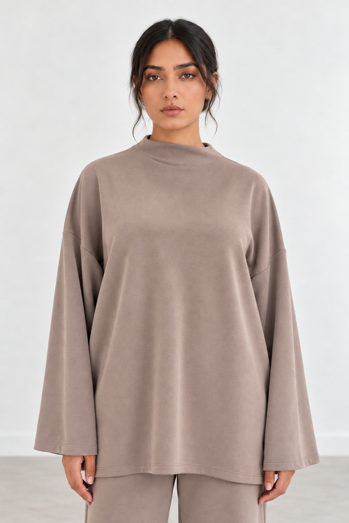 SOFT MODAL HIGH-NECK COORD