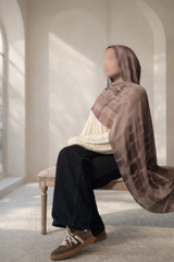 Ripple Tie-dye Hijab Mocha Blend