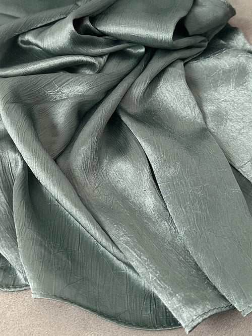 Mint  | crushed silk hijab