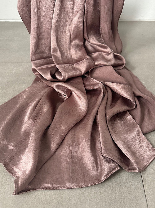 Mauve  | Crush silk touch hijab