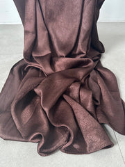 Choco | Crushed silk hijab