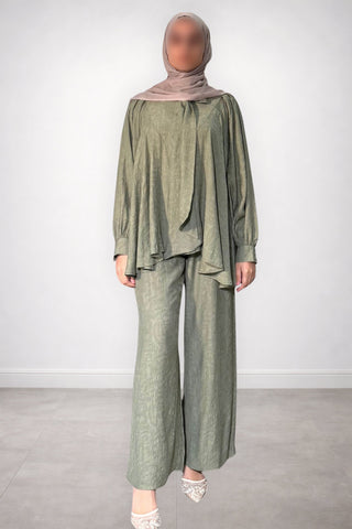 ENCHANTED BLOOM ABAYA SET PINK