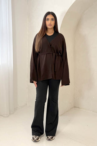 MAHIN TWO-PIECE KNIT SET BLACK