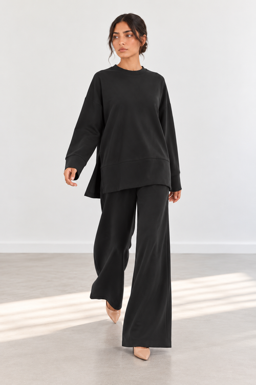 SOFT MODAL ROUND-NECK CO-ORD