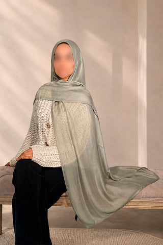 Ripple Tie-Dye Hijab Navy Blend