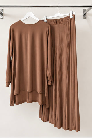 LIVA CONTRAST KNIT CO-ORD BLACK