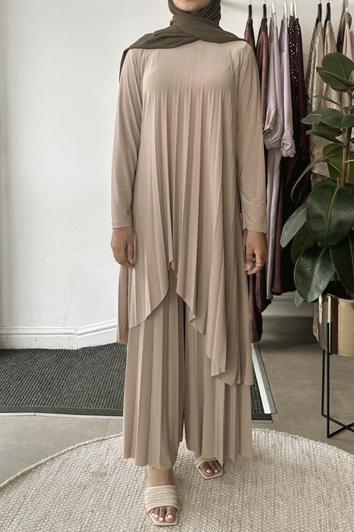 IVY SLIT CO-ORD BEIGE