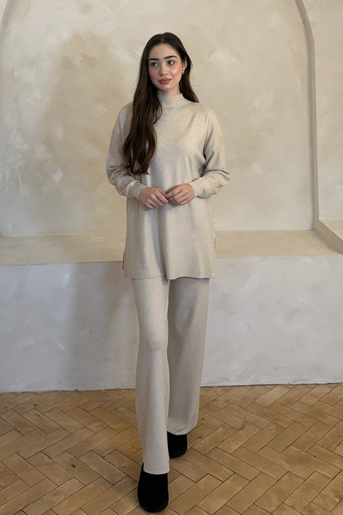 AMELLE COORD SET BEIGE