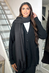 WOOLY SCARF BLACK