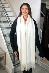 WOOLY SCARF SNOW WHITE