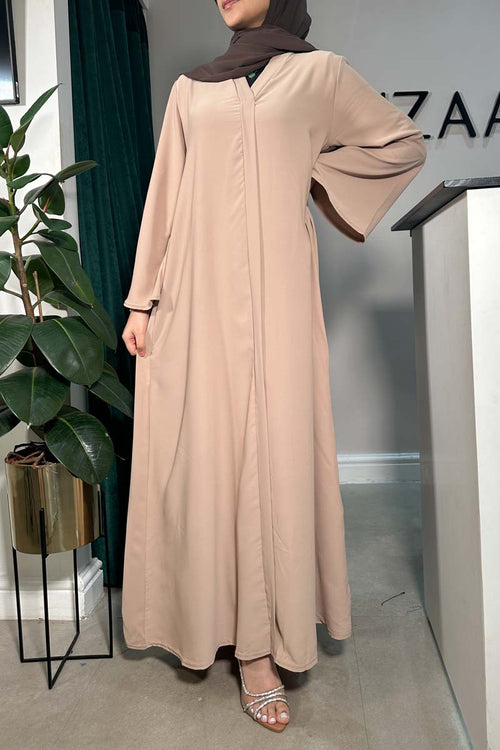 CLASSIC FLARE ABAYA BEIGE