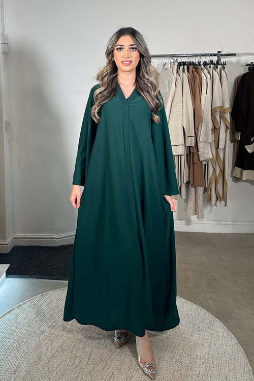 CLASSIC FLARE ABAYA GREEN